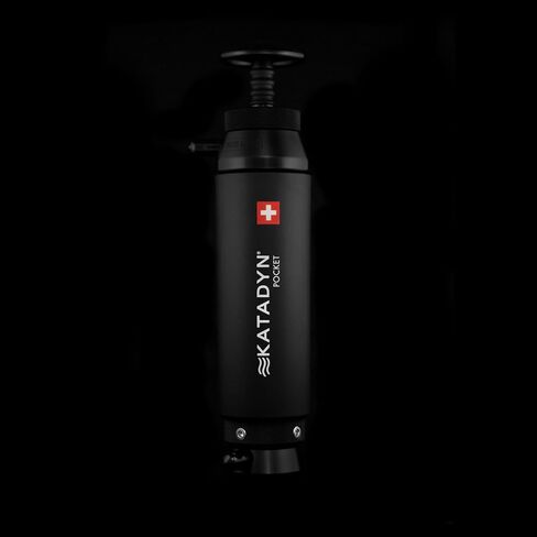 Katadyn Pocket Ceramic Hand Pump Water Filter, Black Edition | 13,000 Gallon Capacity, 20-Year Guarantee, For Survival, Emergency Preparedness & Expeditions in Saudi Arabia