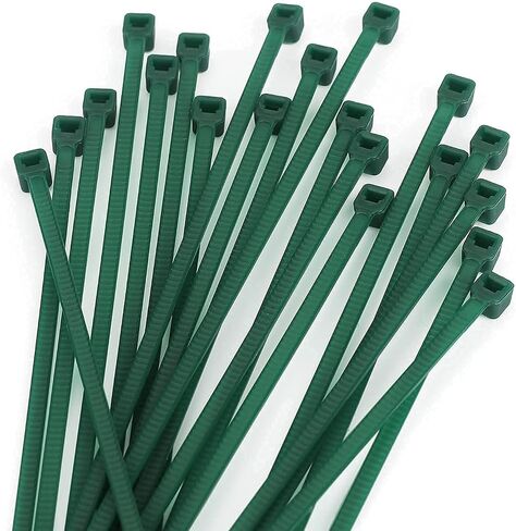 KINGLAKE GARDEN Green Zip Ties 6 Inch Plastic Wire Ties 100PCS Heavy Duty | 3MM Green Cable Ties Nylon Cable Ties Decoration Tie Wraps Premium Plastic Wire Ties for Indoor and Outdoor in Kuwait