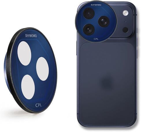 VND2-32 Lens Filter for iPhone 17 Pro, Orange Gold | Variable ND filter controls exposure from ND2 to ND32 for outdoor video; quick-install design for iPhone photos and filming. in Saudi Arabia