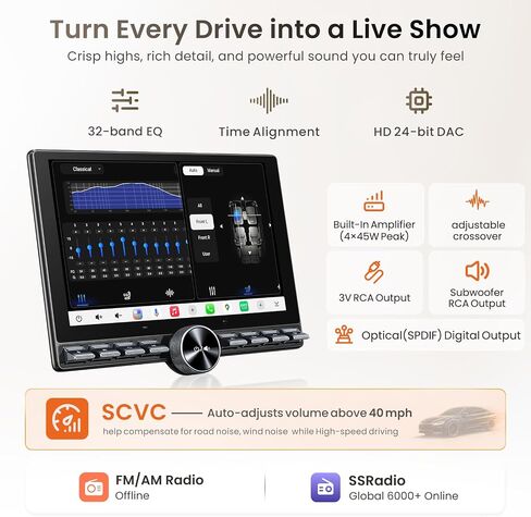 ATOTO S8L 10.1" AI Android Double Din Car Stereo, 4G LTE, 4G+64G Car Radio in Saudi Arabia