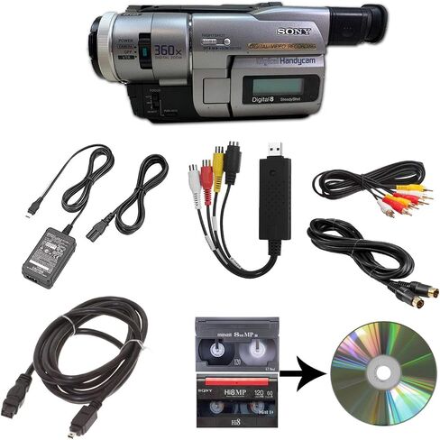 كاميرا فيديو سوني لنقل شريط Digital8 Hi8 مقاس 8 مم إلى USB للكمبيوتر وأقراص DVD in Kuwait