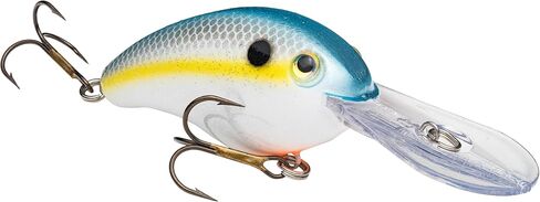 Strike King Pro Model 6XD Fishing Lure, Deep Diving Crankbait, Unique Curved Bill, Free-Floating Rattle Chambers, 1-Ounce, Dives to 19-Feet, Size 1 Treble Hooks in Saudi Arabia