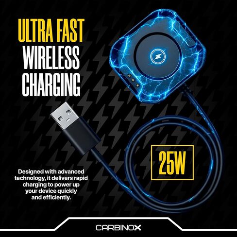 Carbinox USB Charger Compatible for Carbinox Smartwatch - Fast Charging Speed, Sleek Design, Reliable Functionality (Carbinox Blaze S) in Kuwait