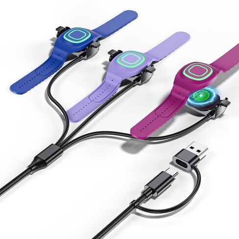 ottpluscase MagicBand+ Charger, USB-C and USB-A Charging Cable Replacement for Magic Band Plus Watch, Disney-Essentials Travel Accessories, 2 Slot in Saudi Arabia
