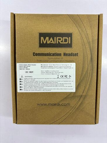 MAIRDI Telephone Headset with Microphone Noise Canceling, Binaural Call Center Office Headphone with RJ9 Jack & 3.5mm Connector for Landline Phone Cell Phone PC Laptop, Work for Polycom Avaya Nortel in Saudi Arabia