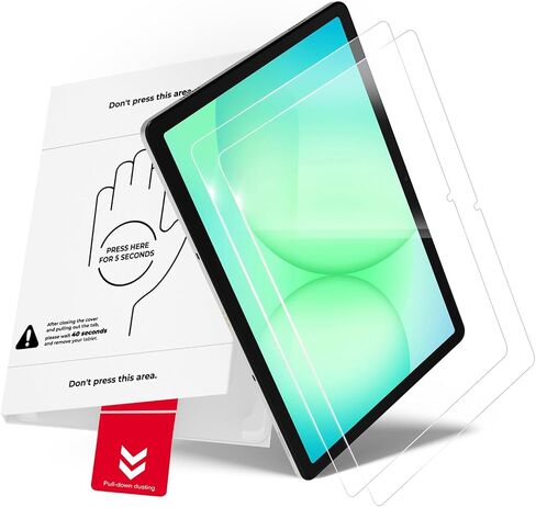 واقي شاشة من قطعتين لجهاز iPad A16 الجيل 11/10 11/10.9 بوصة | 2025/2022، زجاج مقسى بدرجة صلابة 9H، شفاف عالي الدقة، بدون فقاعات، صندوق سحب خالي من الغبار، AlignGuard Pro، سهل التركيب in Kuwait
