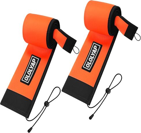 2Pack Fishing Pole Sleeves Neoprene, Fishing Rod Socks for Casting, Trolling, Spinning Rod Lightproof | Puncture Resistant in Saudi Arabia