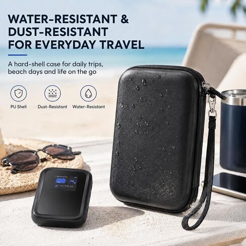 Travel Router Case for NETGEAR Nighthawk 5G Mobile Hotspot M7 (MH7150) | Portable WiFi 7 Router Storage Bag with Mesh Pocket & Detachable Strap, Hardying Case for RV, Travel & Remote (Case Only) in Kuwait