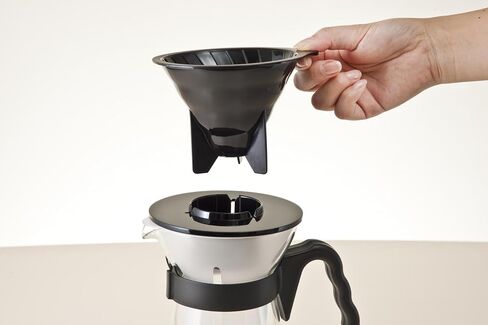 Hario V60 "Fretta" Hot and Iced Coffee Maker, 700ml, Black in Saudi Arabia