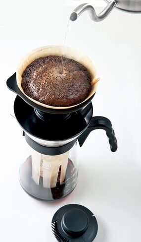 Hario V60 "Fretta" Hot and Iced Coffee Maker, 700ml, Black in Saudi Arabia