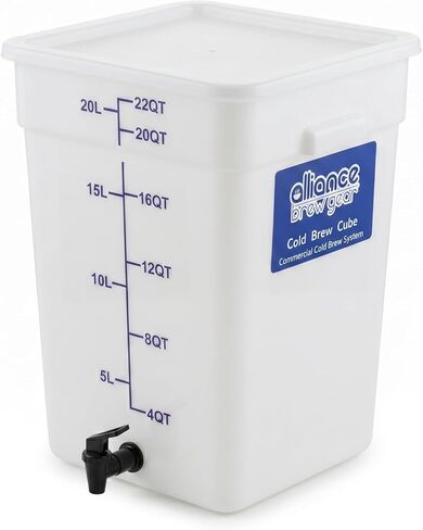 Cold Brew Cube, Cold Brew Coffee Set,5 Gallon Cold Brew Coffee Maker with Spigot, Large Cold Brew System with Daul Filter, Iced Coffee & Tea Maker, Low Acid Brewer in Saudi Arabia