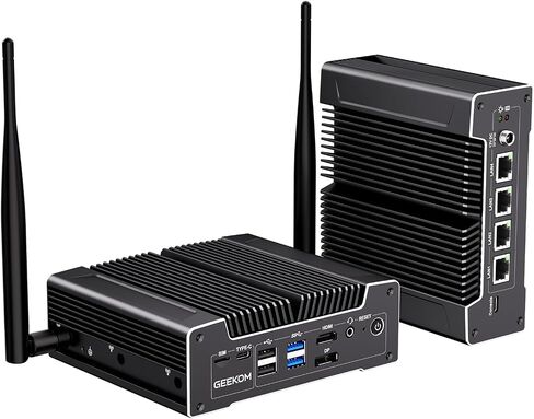 GEEKOM Air12 Budget Mini PC Office,Intel 7505,8GB RAM(64GB Max),256GB SSD | 3-Year Warranty, Ultra Quiet/Low Power Business Desktop, 8K Output, Ideal for offices, retail, education in Saudi Arabia