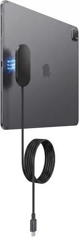 Magnetic Wireless Charger for iPad, PIN Smart Connector Charger | for iPad Pro 12.9 (3rd/4th/5th/6th) & iPad Air 13 (M2/M3/M4)ONLY, 18W Fast Wireless Charging Pad with 1.5M Cable(Adapter Not) in Saudi Arabia