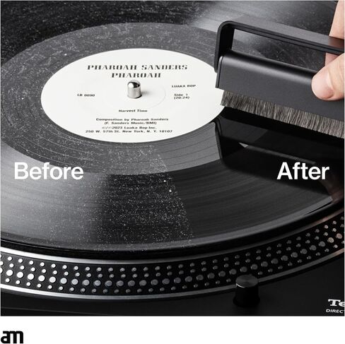 am Carbon Fiber Anti-Static Record Brush for Vinyl Records & Turntables | Keith haring Carbon fiber anti static record brush for removing dust and static from vinyl records without scratching grooves in Kuwait