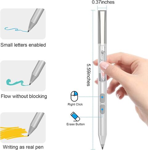 MPP Pen for HP Omnibook X Flip/Envy/Spectre/Pavilion x360 300 Day Battery | Palm rejection, 1024 pressure levels, tilt detection, 2 shortcut buttons, perfect for notes and professional drawing in Saudi Arabia