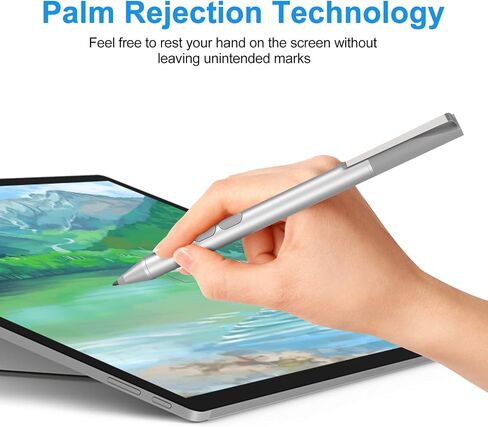 MPP Pen for HP Omnibook X Flip/Envy/Spectre/Pavilion x360 300 Day Battery | Palm rejection, 1024 pressure levels, tilt detection, 2 shortcut buttons, perfect for notes and professional drawing in Saudi Arabia