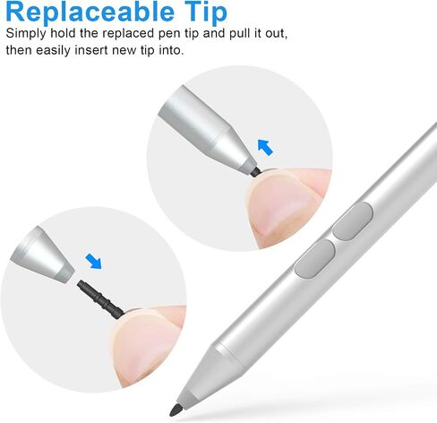 MPP Pen for HP Omnibook X Flip/Envy/Spectre/Pavilion x360 300 Day Battery | Palm rejection, 1024 pressure levels, tilt detection, 2 shortcut buttons, perfect for notes and professional drawing in Saudi Arabia