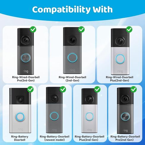 Doorbell Removal Tool for Ring Video Doorbells - Fits 2026 Ring Battery Doorbell (New-est Model)/ Pro/Plus 2nd-Gen, Wired Door Bell Pro/Plus, Opening Key Tool with Keychain 2-Pack in Saudi Arabia