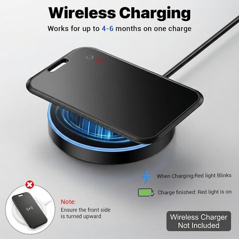 2 Pack Wallet Tracker Card[Apple MFi Certified] Work with Find My(iOS Only) | Wireless Charging Ultra Thin Bluetooth Air Tracking Card Tags Waterproof Key Finders Item Locator for Passports Purse Luggage in Saudi Arabia