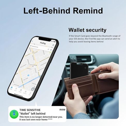 2 Pack Wallet Tracker Card[Apple MFi Certified] Work with Find My(iOS Only) | Wireless Charging Ultra Thin Bluetooth Air Tracking Card Tags Waterproof Key Finders Item Locator for Passports Purse Luggage in Saudi Arabia