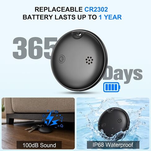 2026 Air Tags for Android-4 Pack,Dual System for iOS Find My & Android Find Hub,Replaceable Battery,Loud Ring,IP68 Waterproof,Smart Bluetooth Tracker for Keys,Luggage,Wallets in Saudi Arabia