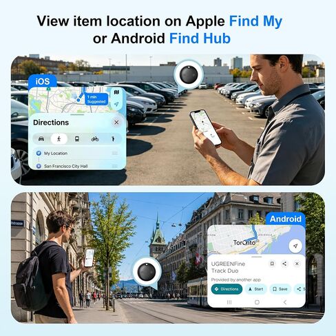 2026 Air Tags for Android-4 Pack,Dual System for iOS Find My & Android Find Hub,Replaceable Battery,Loud Ring,IP68 Waterproof,Smart Bluetooth Tracker for Keys,Luggage,Wallets in Saudi Arabia