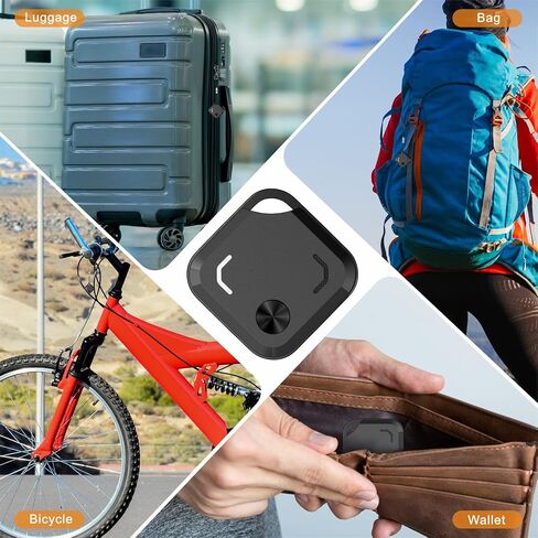 Reyke Dual-System Bluetooth Tracker Tags for Android & iOS, 4 Pack | Works with Apple Find My or Google Find Hub, Dual-System Bluetooth Item Finder for Keys, Luggage, Backpacks and Wallets in Kuwait