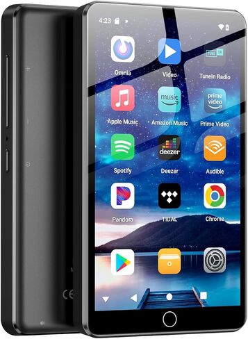 144GB Android 13 MP3 Player with Bluetooth and WiFi, Spotify & Google Store | 4in MP4 Player with Touchscreen & Speaker, Spotify Music Player with Recording & FM, 2000mAh, with Audible & Parental Control in Saudi Arabia