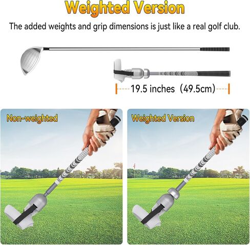 Weighted VR Golf Club Attachment for Meta/Oculus Quest 2 | Aluminum Quest 2 Golf Club Handle with Realistic Grip, Two Straps Included, Silver in Saudi Arabia