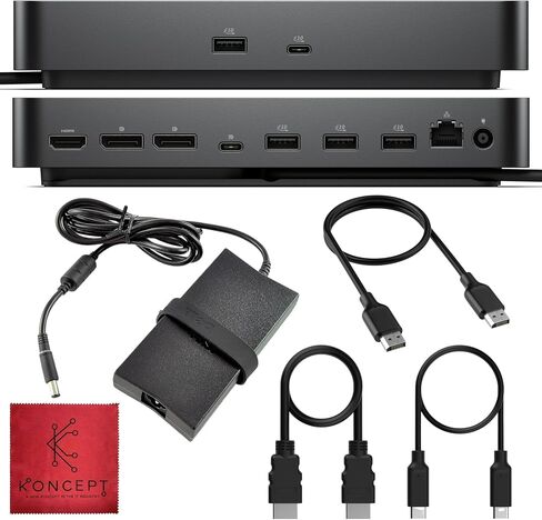 WD25 Dell Pro Dock USB-C Docking Station - 100W Power - 3 Year Warranty | HDMI 2.1 & DisplayPort 1.4, 2.5GbE Ethernet, USB-A & USB-C Ports, Fast Data Transfer & Power Delivery for USB-C Devices in Saudi Arabia