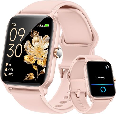Fitpolo Smart Watches for Men Android & iPhone, Alexa Built-in [1.8" HD Screen] IP68 Waterproof Fitness Watch with Bluetooth Call (Answer/Make), Heart Rate/Sleep/SpO2 Monitor, 105+ Sports Tracker in Kuwait