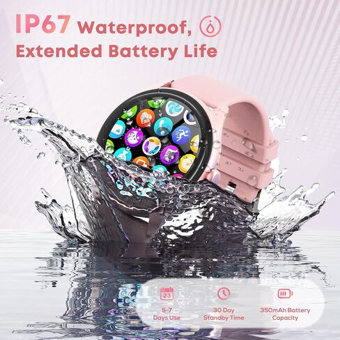 Smart Watch for Women, 1.39" HD Touchscreen Smartwatch with 120 Sports Modes, AI Voice Assistant, Heart Rate/Sleep Monitor, Bluetooth Call & Music Control Fitness Watch for iPhone/Android (Pink) in Saudi Arabia