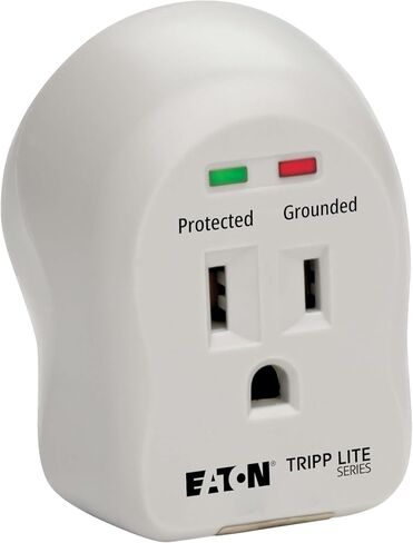 Eaton Tripp Lite SPIKECUBE Single Outlet Surge Protector Power Strip, 600 Joule Rating, Diagnostic LEDs, Portable Direct Plug-in Outlet Extender, Lifetime Manufacturer's Guarantee & $5,000 Insurance in Kuwait