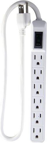 Go Green Power Inc. GG-16103MINBK 6 Outlet Surge Protector, Black in Saudi Arabia