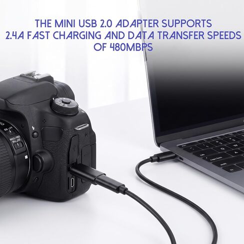 Mini USB to USB C, Adapter Converter Cord Connector Dongle, 5Pcs in Saudi Arabia