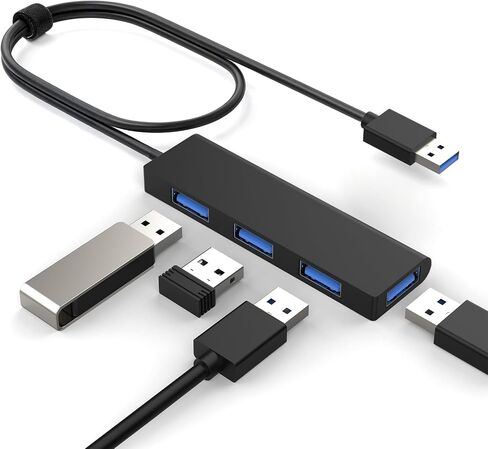 Cyberguys USB Hub 4 Ports, USB 3.2 Gen 1 5Gbps Multi Adapter Splitter in Saudi Arabia
