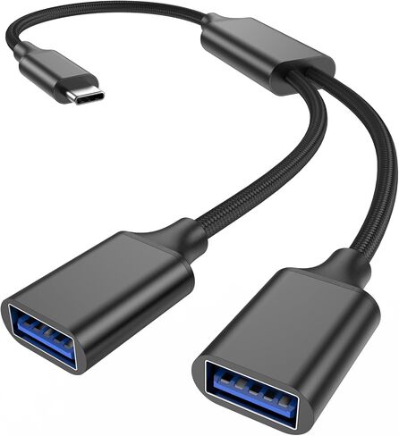 مقسم USB من باستال 1 في 2 مخرج، USB ذكر إلى USBA مزدوج أنثى Y سبليتر | محول كابل مقسم USB 2.0 30 سم للسيارة، للكمبيوتر الشخصي، الكمبيوتر المحمول، ماك بوك، لوحة المفاتيح، PS4، PS5، Xbox، محرك فلاش، LED، ماوس in Kuwait
