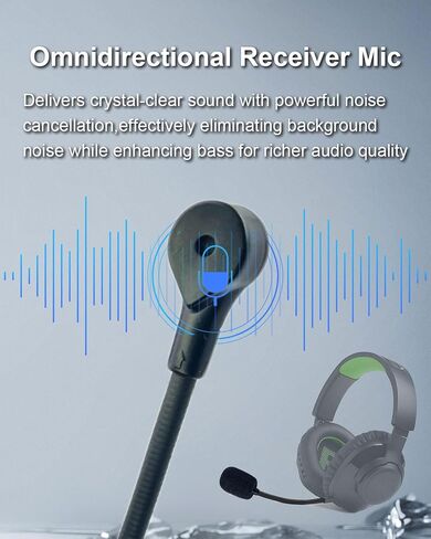 Replacement Game Microphones for JBL Quantum 100 Gaming Headsets | Q100 Noise Cancelling Mic with Foam Windscreen for Clear In-Game on PS5 PS4 PC Xbox, 2.5mm Plug in Saudi Arabia