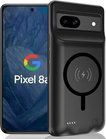 Battery Case for Galaxy A16/A17,Enhanced 10000mAh Portable Protective Wireless Charging Case Support Carplay Compatible with Galaxy A16 A17(6.7 inch) Rechargeable Extended Battery Charger Cover-Black in Kuwait