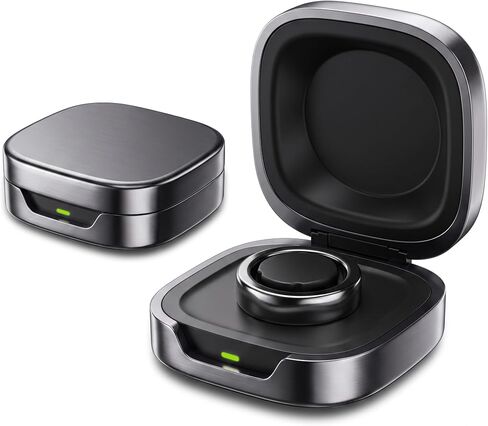 Travel Charging Case for Oura Ring 4 -Size 8, Alloy Portable Charging Case | 600mAh Built-In Power Up to 6 Ring Recharges Pocket-Ready Travel Design Multi-Protection Charging System in Kuwait