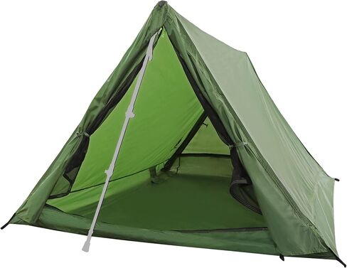 2 Person Trekking Pole Tent, Ultralight Camping Backpacking Tent (NO Poles) | A-Frame, Two Person Tent, Waterproof, Lightweight 3.2 lbs, 3-Season, Outdoor Hiking Tent for Scout, Poles NOT Included in Saudi Arabia