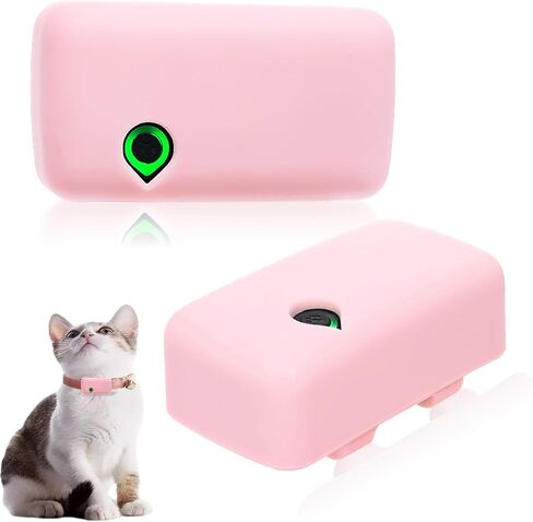 Silicone Holder for Tractive Cat Mini Tracker for pet Collar, Black,2 Packs | Rubber Accessories Cover for Anti-Scratch,Secure durable Sturdy case protect GPS Finder for cat belt in Saudi Arabia