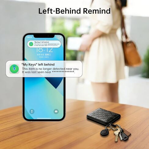 Air Tracker Tags 2 Pack [Apple MFi Certified], Key Finder Works with Find My iOS Only, No App Needed, Bluetooth Tracker for Keys Wallet Luggage Backpack, IP67 Waterproof Silicone Case, 365-Day Battery in Saudi Arabia