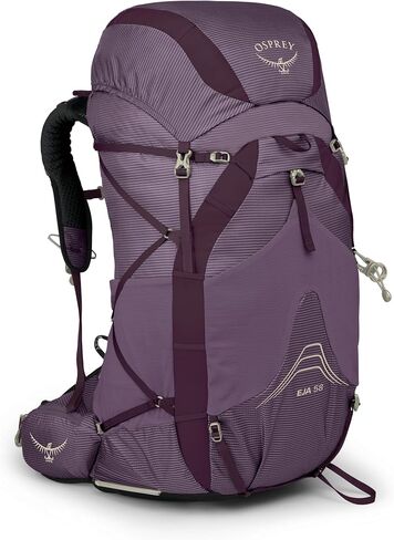 Osprey Eja 58L Women's Ultralight Backpacking Backpack, Purple WM-L in Kuwait