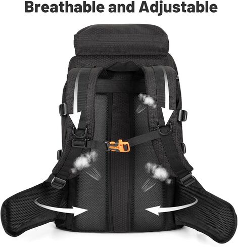 Jueachy 35L Hiking Backpack for Men: Lightweight Camping Back Pack | 2.14 LB Ultralight Backpacking Backpack - Molle Tactical Hiking Rucksack Breathable Durable for Outdoor Mountain Travel in Saudi Arabia