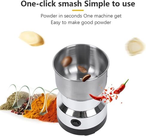 300g Grain Mill Grinder, 304 Stainless Steel Grain Mill High Speed Commercial Spice Grinder, Ultrafine Grain Household Flour Mill, Hom Kitchen in Saudi Arabia