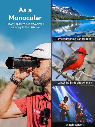 MIAO LAB 28X HD Telephoto Lens for iPhone/Samsung/Android, High Power Telephoto Camera Lens with Universal Clip Compatibility Most Smartphone - 28X in Saudi Arabia