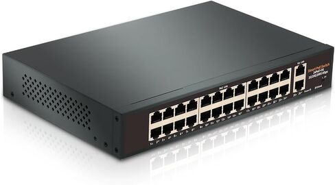 2.5G Unmanaged Ethernet Switch with 4 x 2.5G Base-T Ports and 2 x 10G SFP+ Uplink Ports, Compatible with 100/1000/2500Mbps, Fanlesss Design, Plug & Play, Metal 2.5Gb Network Switch in Saudi Arabia