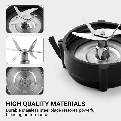 Blender Blade Replacement for Oster Pro 1200, Includes 6-Prong Stainless Steel Cutter Blade(164160), Jar Base Cap & 4 silicone Sealing Gaskets(182341-000-842) - Part #164160 in Saudi Arabia