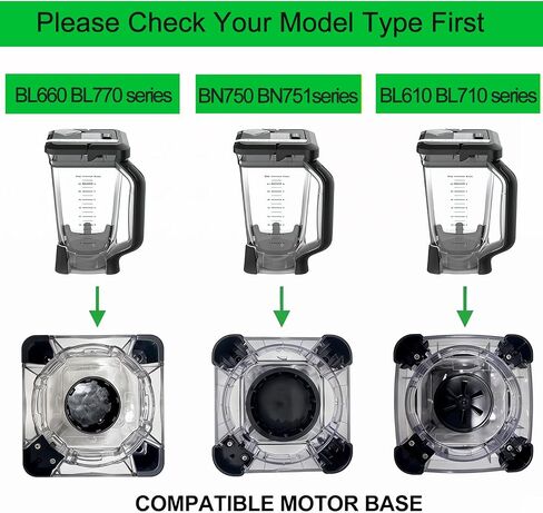 Replacement Parts Compatible with Ninja Blender - 72oz Pitcher with Locking Lid, Vaso de Licuadora Ninja Blenders Cups Compatible with BL660 BL770 BL771 BL773 BL740 BL780 ect. (BL660 BL770 series) | Vaso de Licuadora Ninja Blenders Cups Compatible with BL in Saudi Arabia